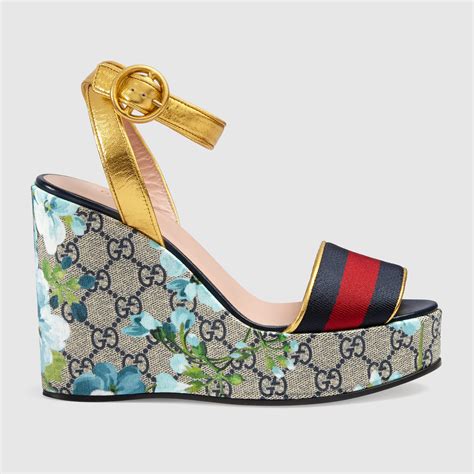 gucci espadrilles slide sandal|Gucci platform wedge sandals.